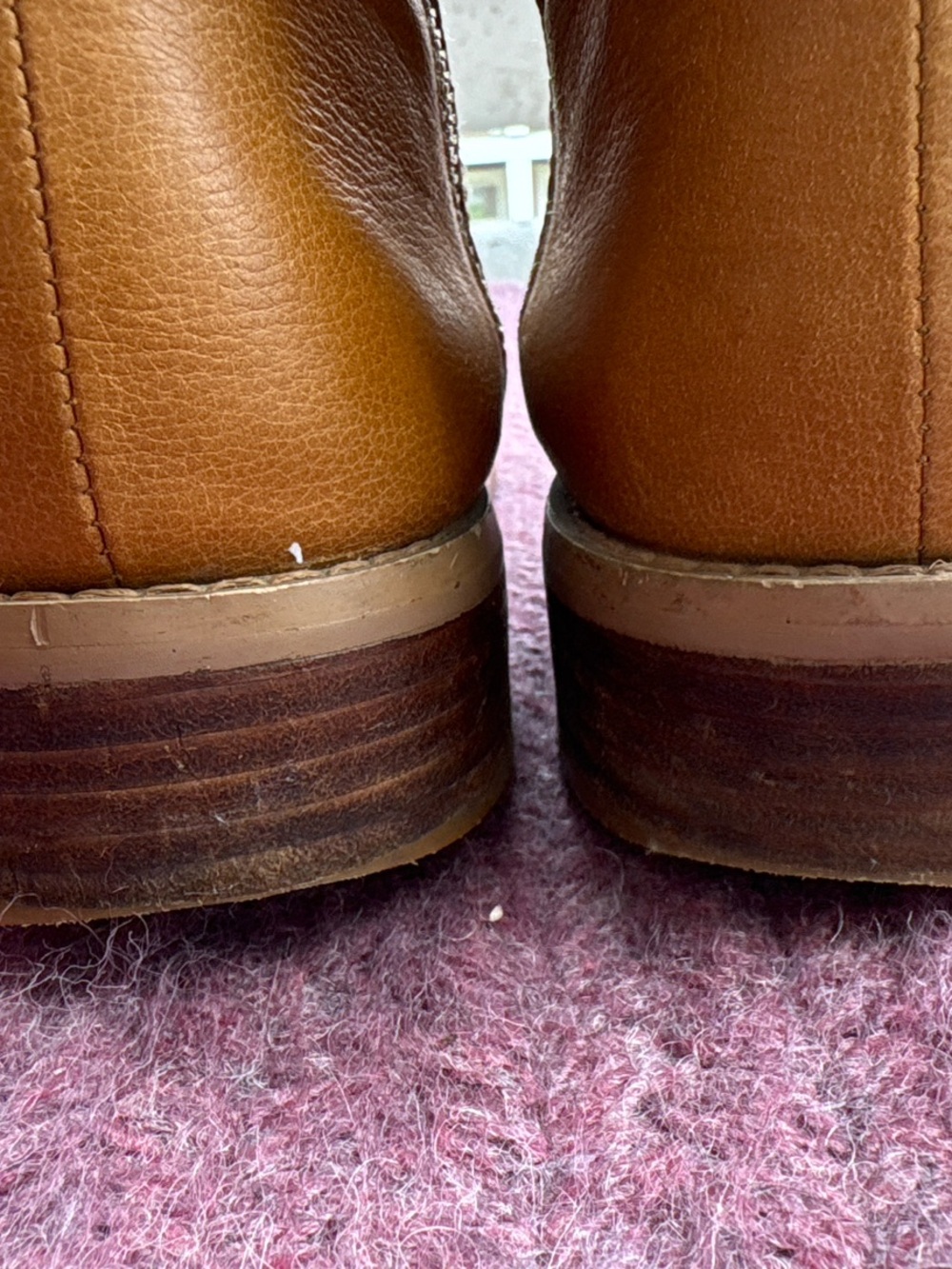 Tahari Cognac Leather Knee-High Riding Boots - Picture 6 of 6